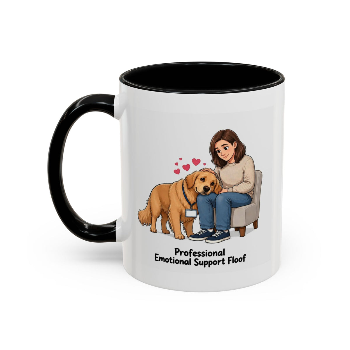 Support Floof Mug - Golden Retriever - Golden - Woman