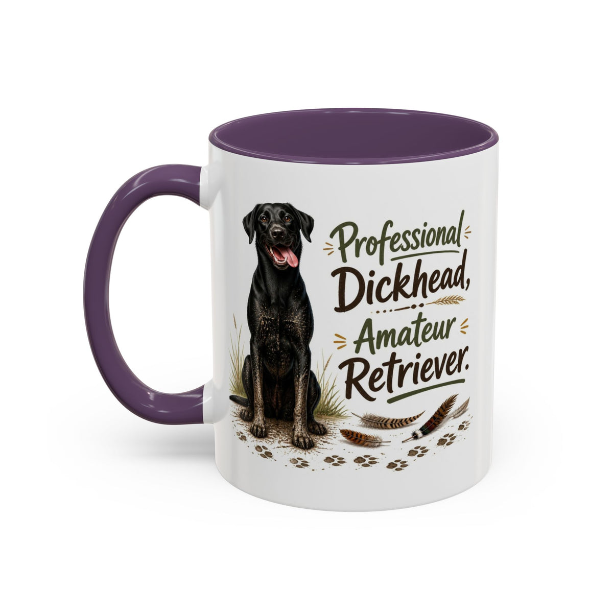 Funny Black Labrador Mug - Professional Dickhead, Amateur Retriever, Working Gun Dog Gift, Pheasant Shooting Mug, 11oz