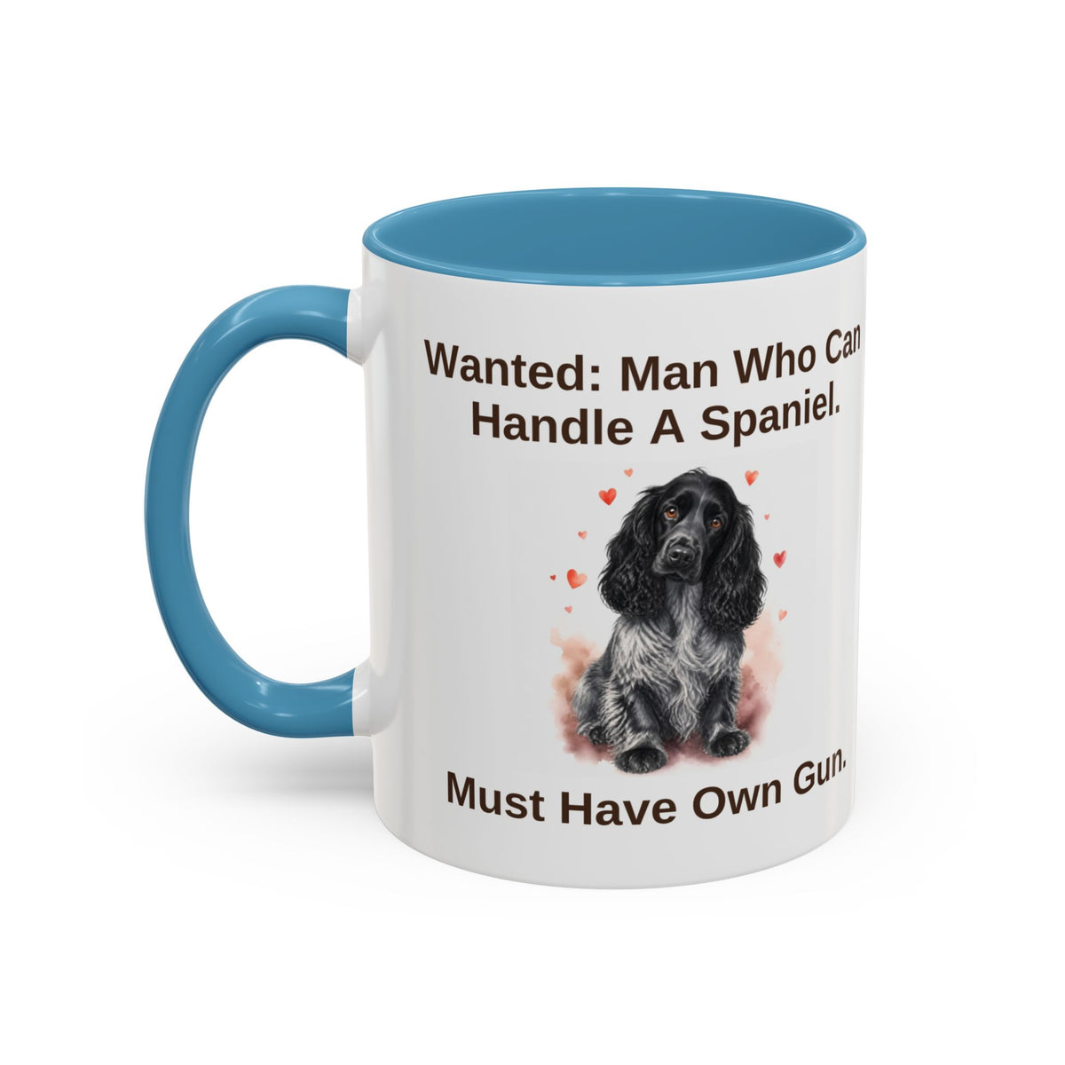 Wanted Mug - Cocker Spaniel - Blue Roan - Man