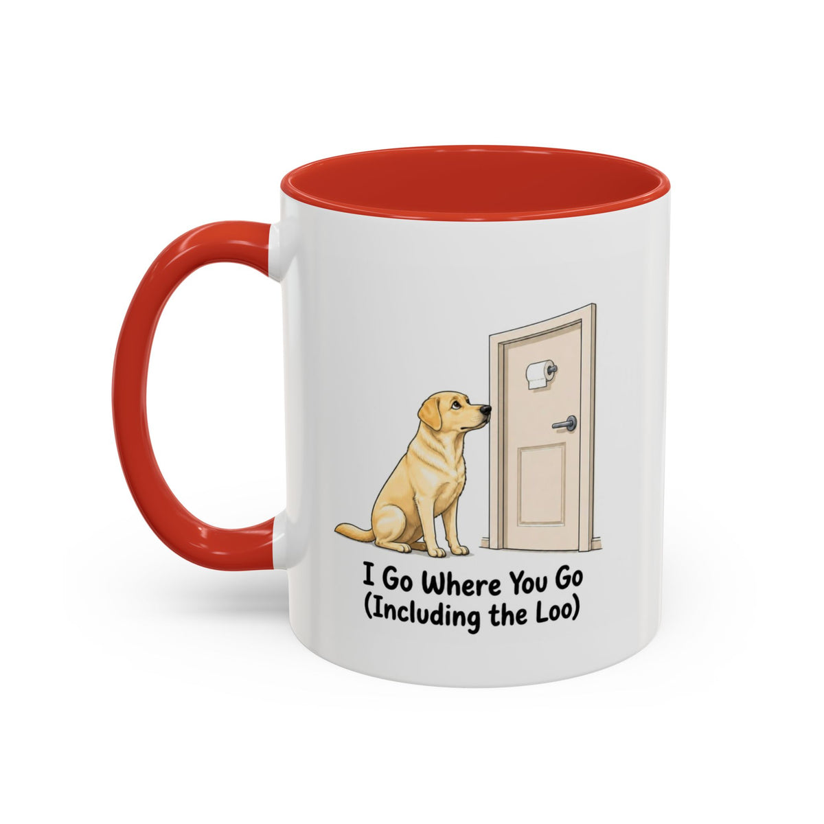 I Go Where You Go Mug - Labrador - Yellow