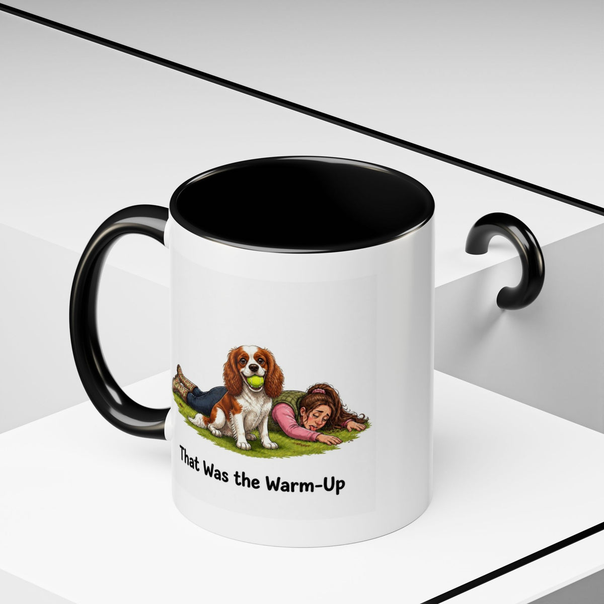 Warm-Up Mug - Cavalier King Charles Spaniel - Blenheim - Woman