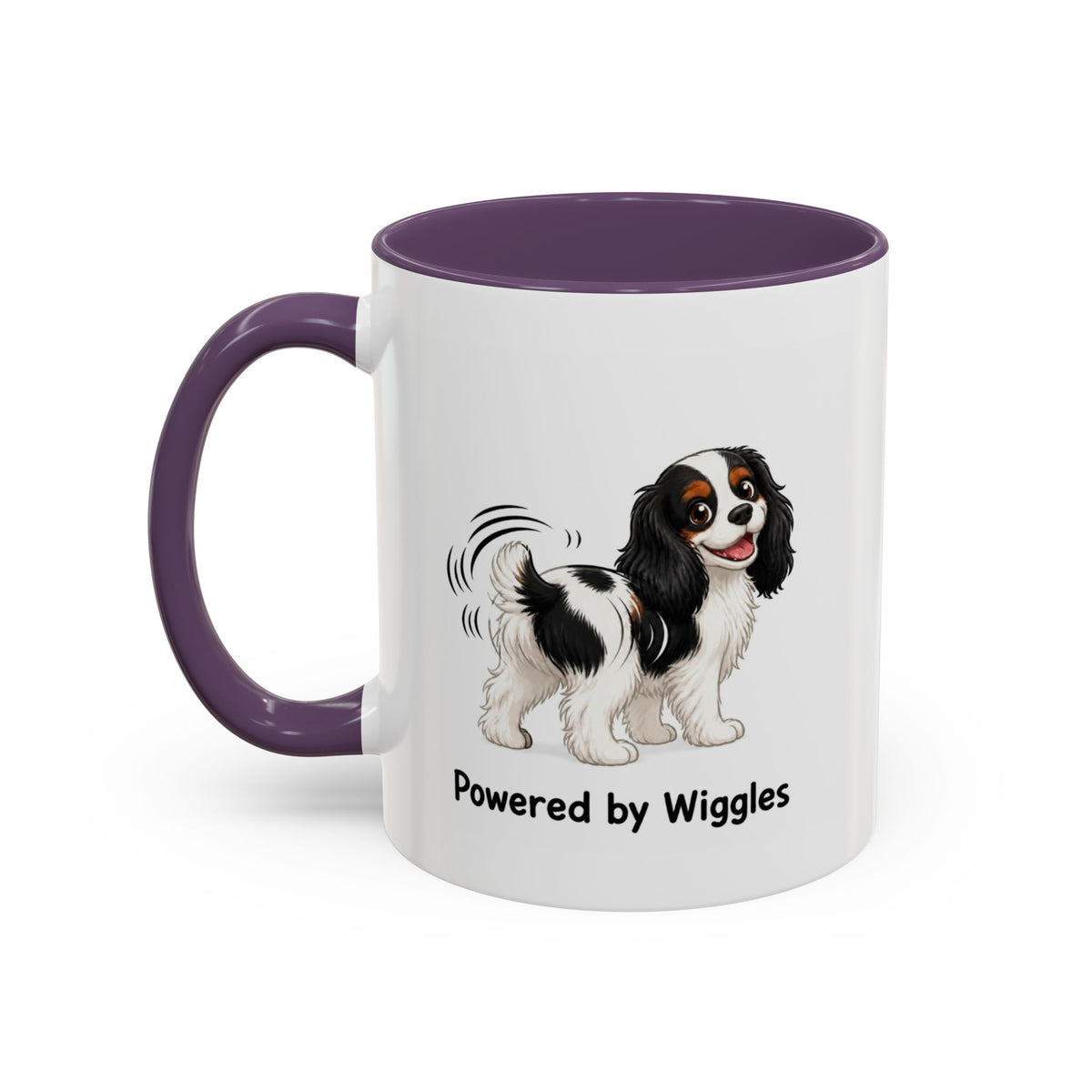 Powered by Wiggles Mug - Cavalier King Charles Spaniel - Tricolour