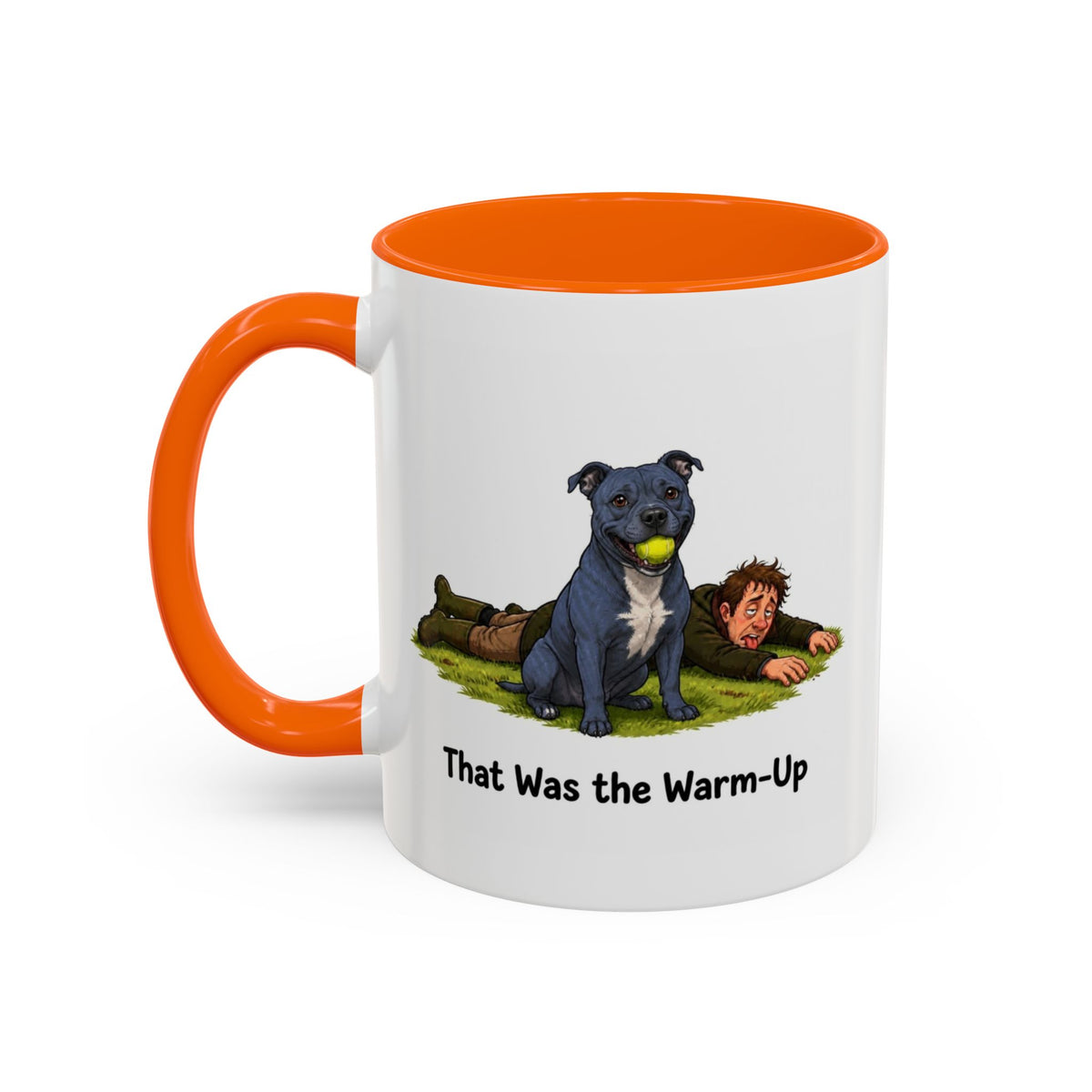 Warm-Up Mug - Staffordshire Bull Terrier - Blue - Man