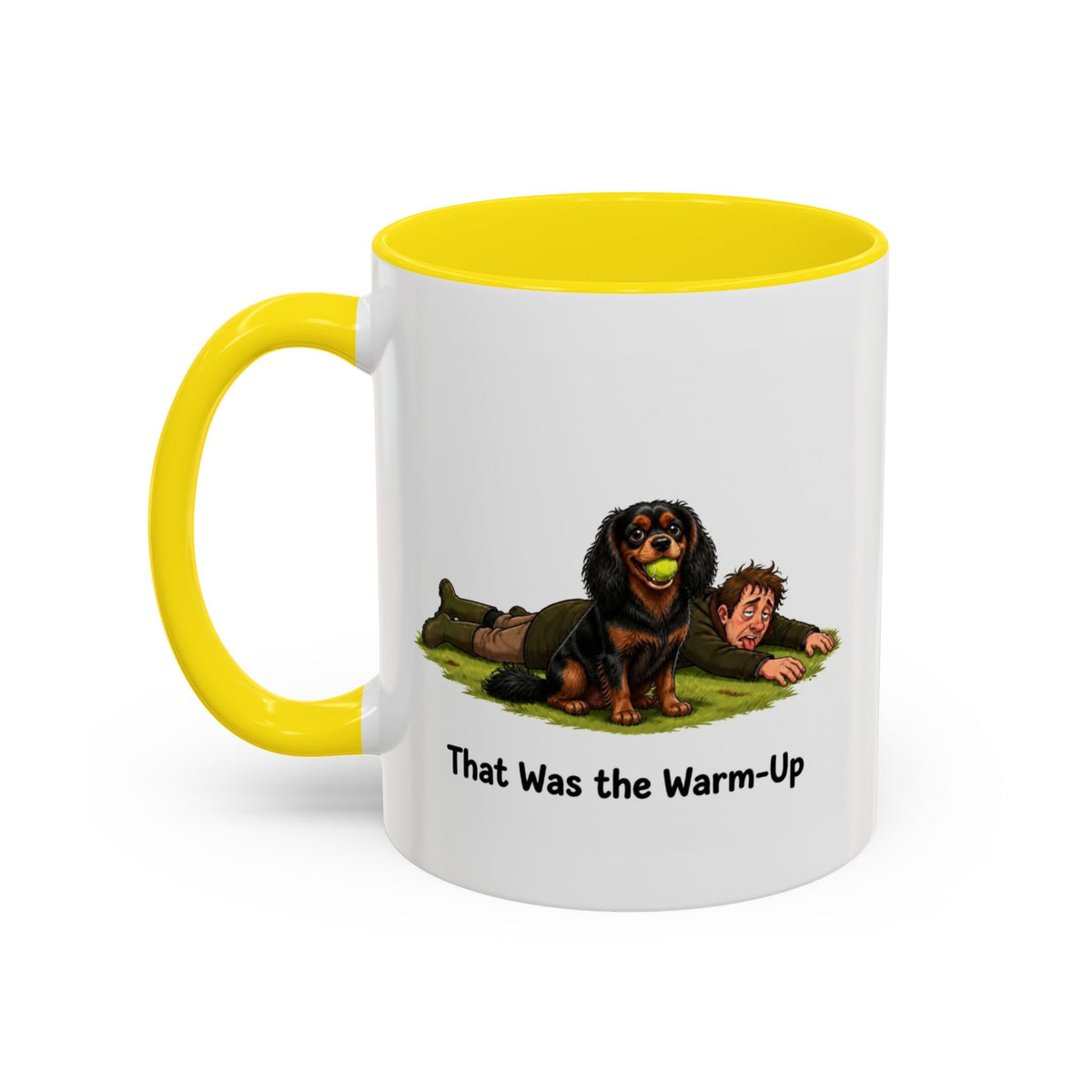 Warm-Up Mug - Cavalier King Charles Spaniel - Black & Tan - Man