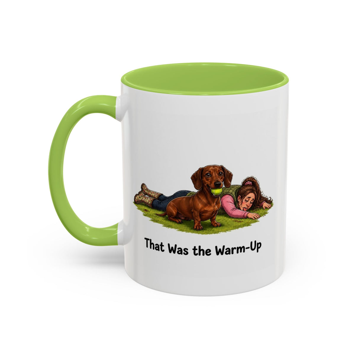 Warm-Up Mug - Mini Smooth Dachshund - Red - Woman