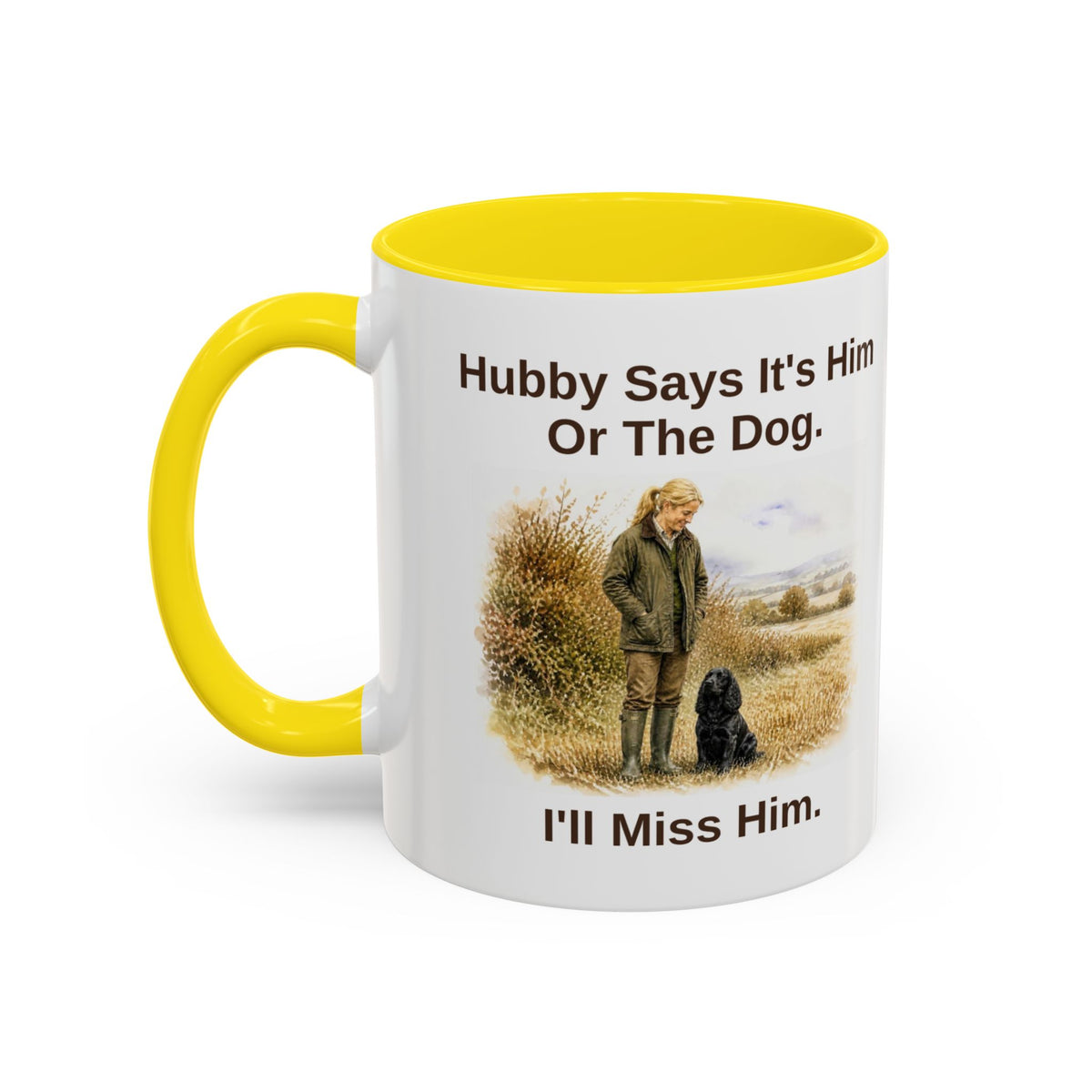 Hubby Says Mug - Cocker Spaniel - Black - Blonde