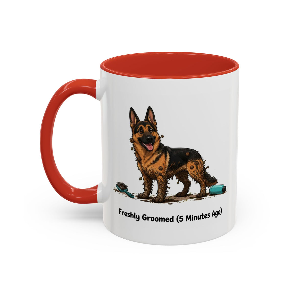 Freshly Groomed Mug - German Shepherd - Black & Tan