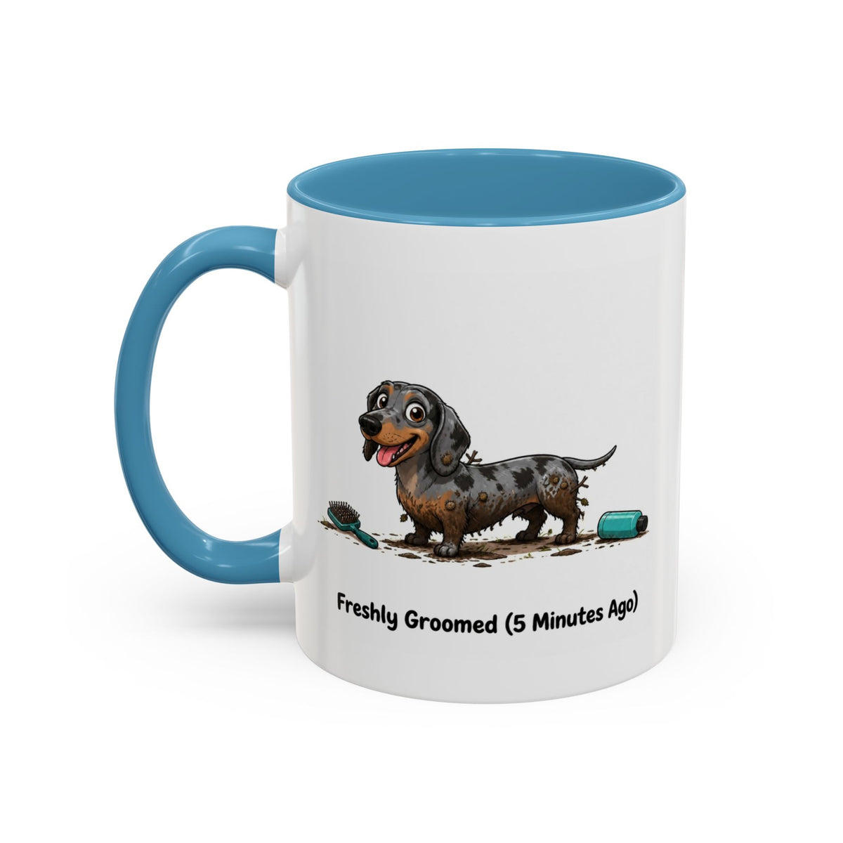 Freshly Groomed Mug - Mini Smooth Dachshund - Dapple