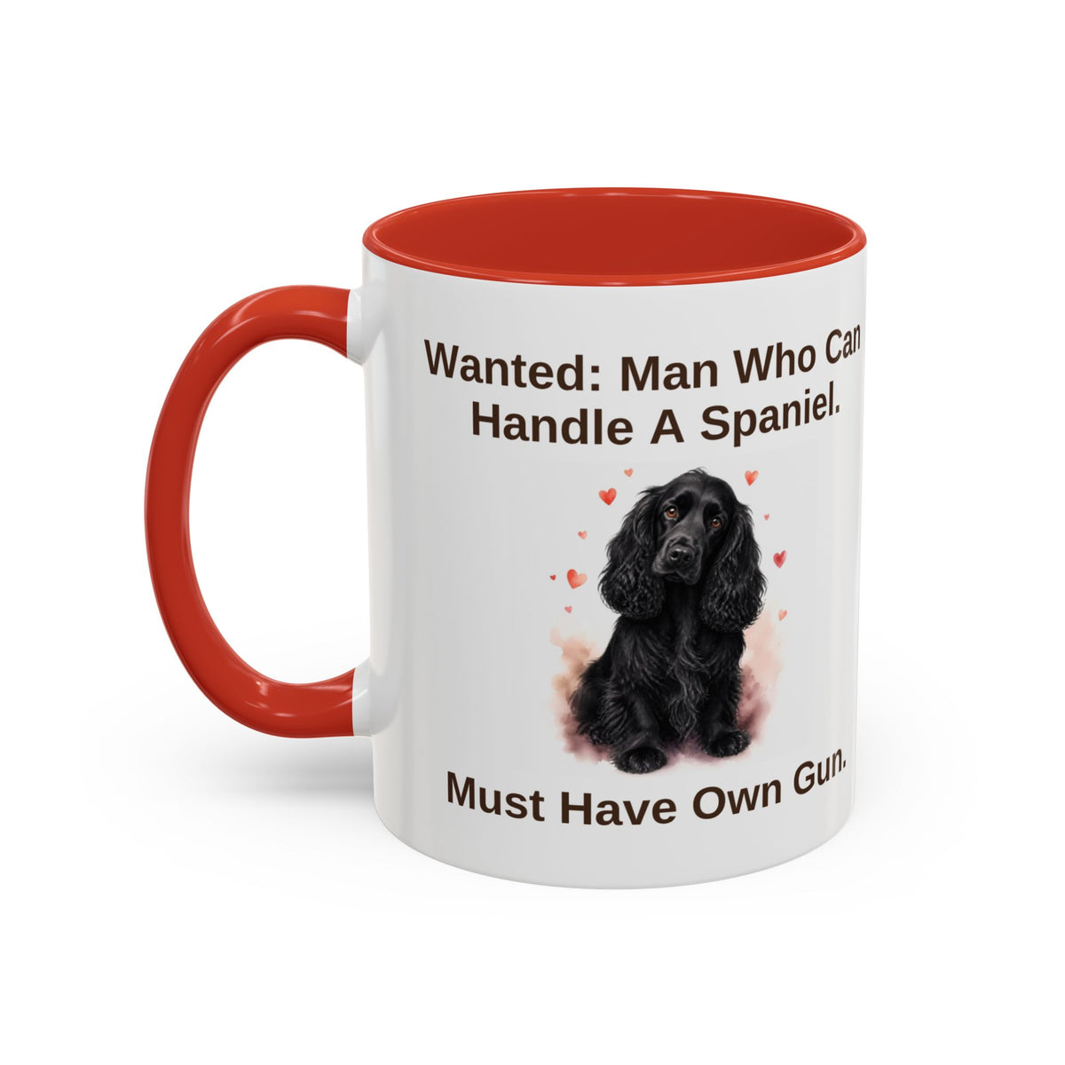 Wanted Mug - Cocker Spaniel - Black - Man