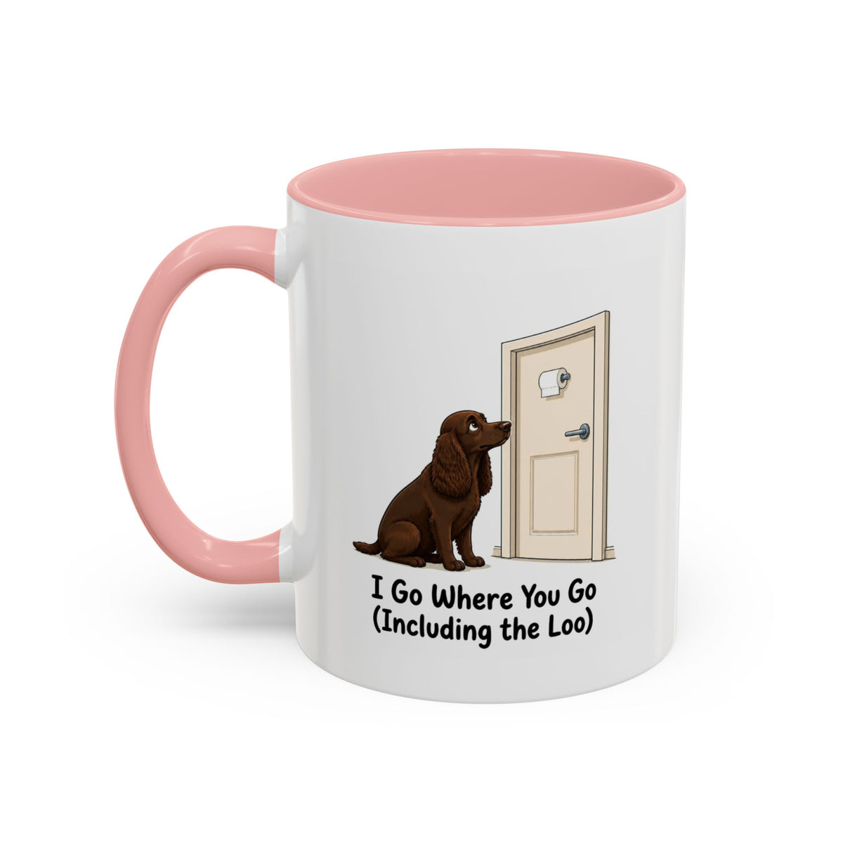 I Go Where You Go Mug - Cocker Spaniel - Brown