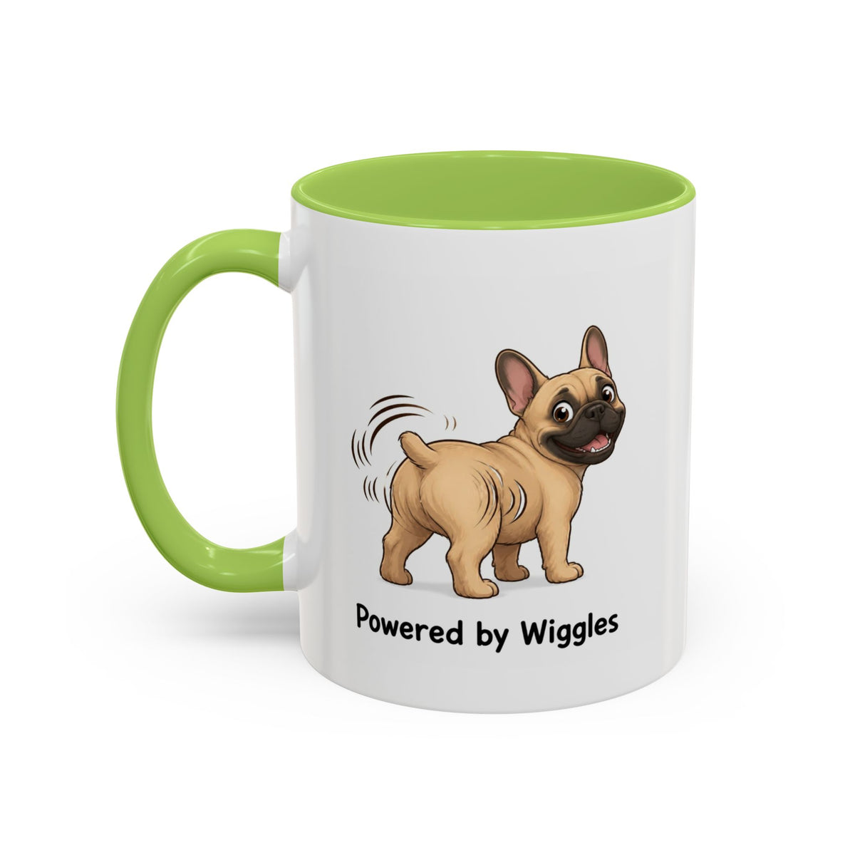 Powered by Wiggles Mug - French Bulldog - Fawn