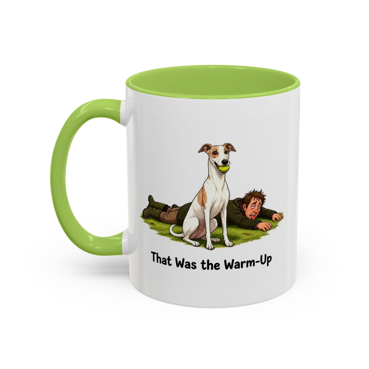 Warm-Up Mug - Whippet - White & Parti - Man