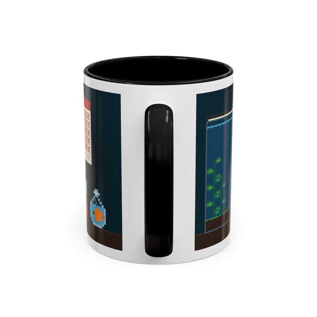Nitrogen Cycle Coffee pixel art aquarium mug, 11oz ceramic – view 7
