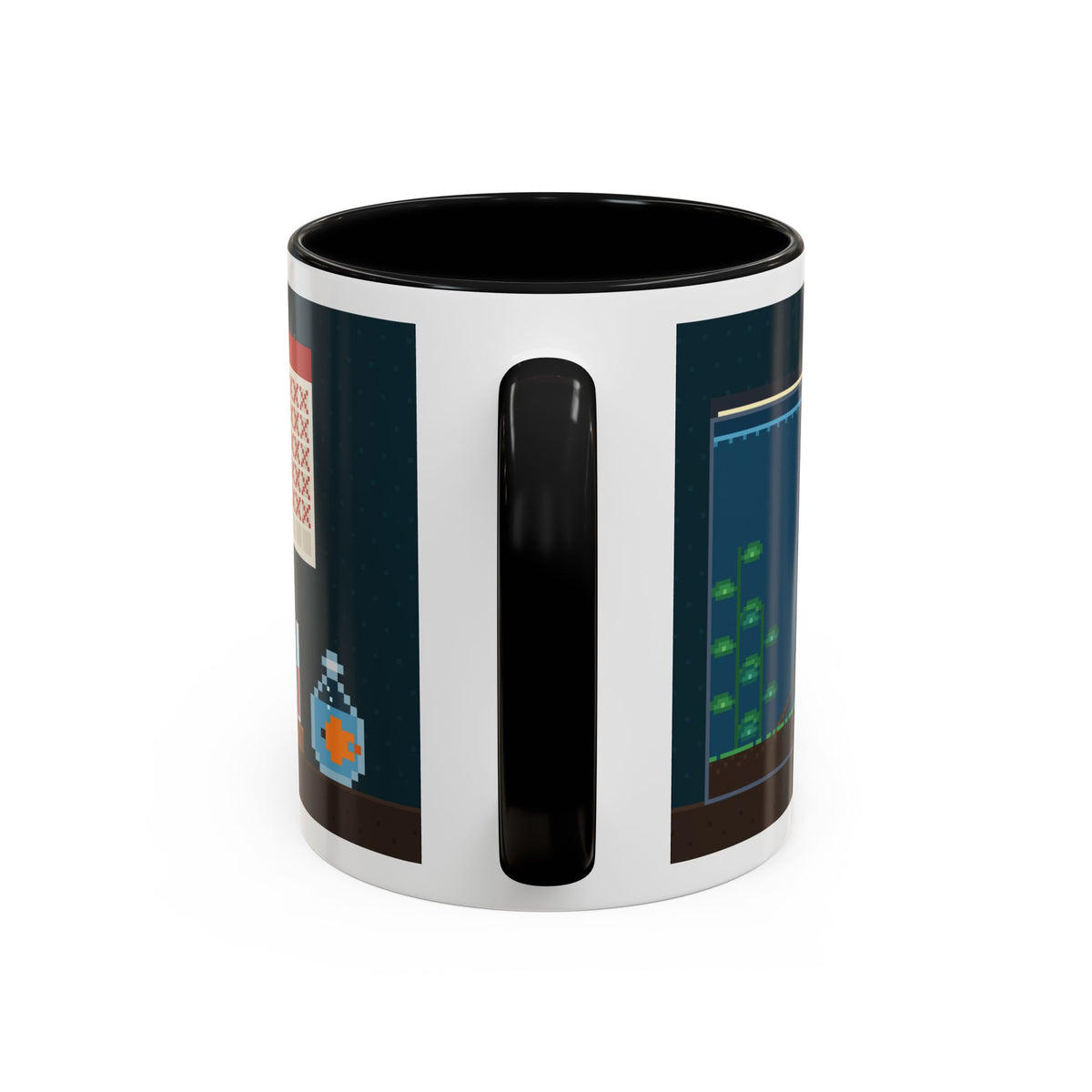 Nitrogen Cycle Coffee pixel art aquarium mug, 11oz ceramic – view 7