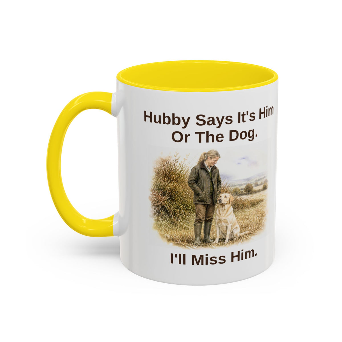 Hubby Says Mug - Labrador - Yellow - Blonde
