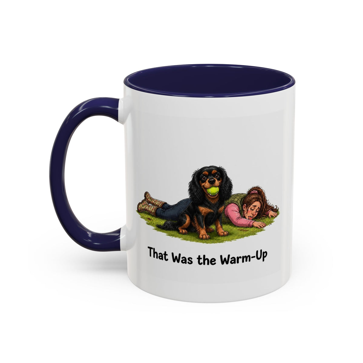 Warm-Up Mug - Cavalier King Charles Spaniel - Black & Tan - Woman