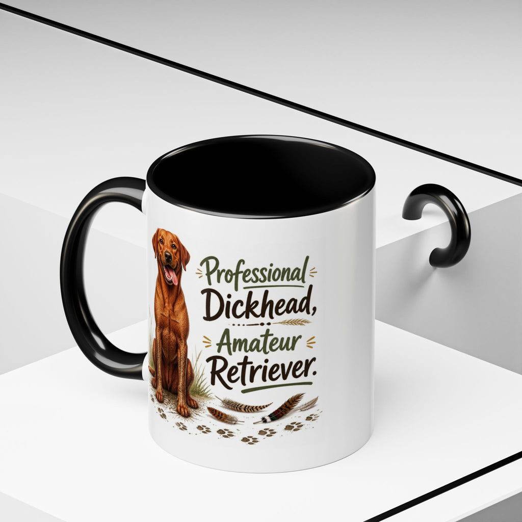 Funny Fox Red Labrador Mug - Professional Dickhead, Amateur Retriever, Working Gun Dog Gift, Pheasant Shooting Mug, 11oz