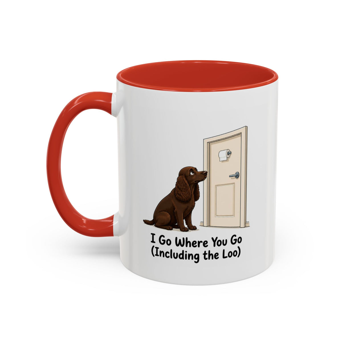 I Go Where You Go Mug - Cocker Spaniel - Brown