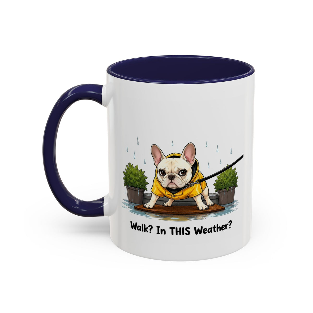 Walk Weather Mug - French Bulldog - Cream