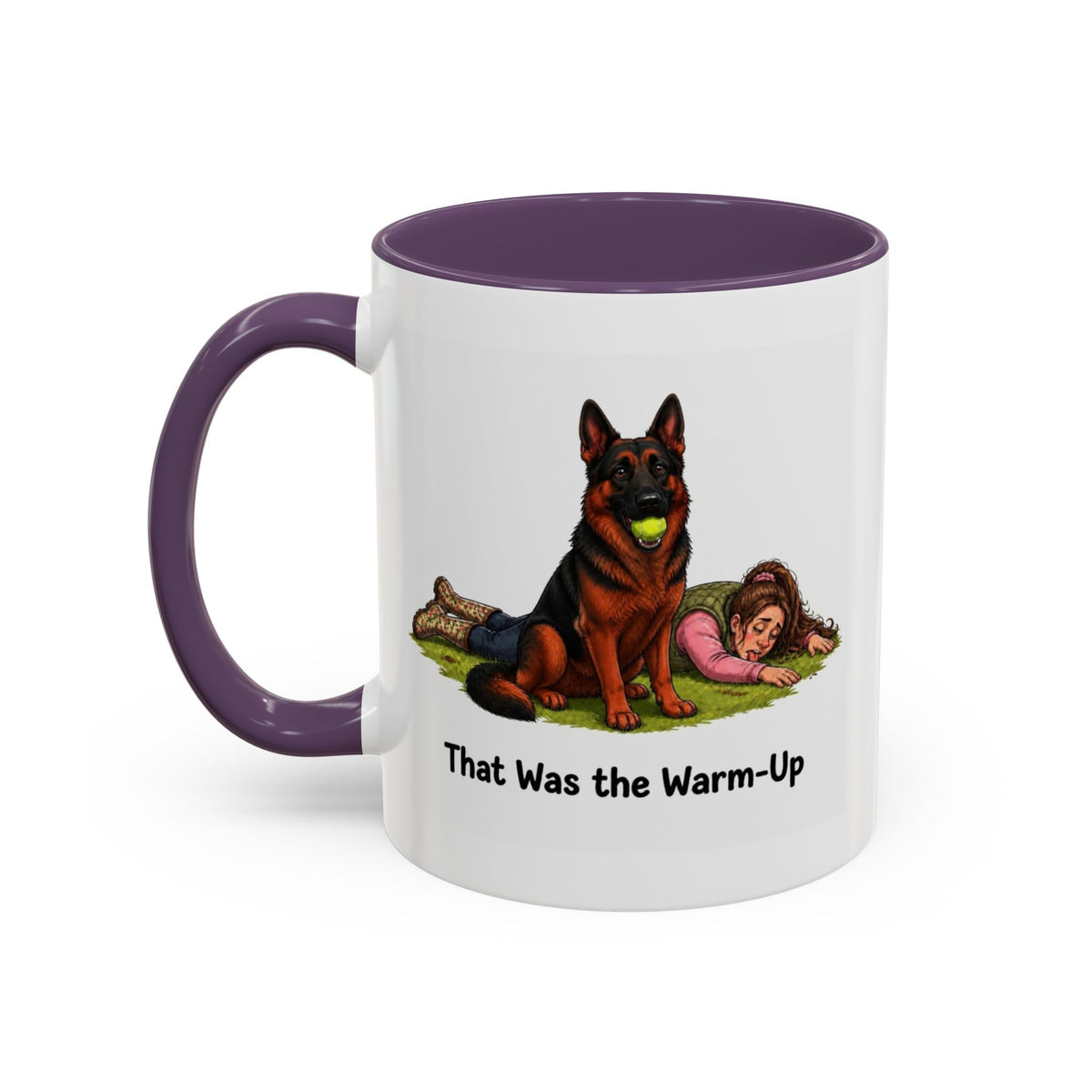 Warm-Up Mug - German Shepherd - Black & Red - Woman