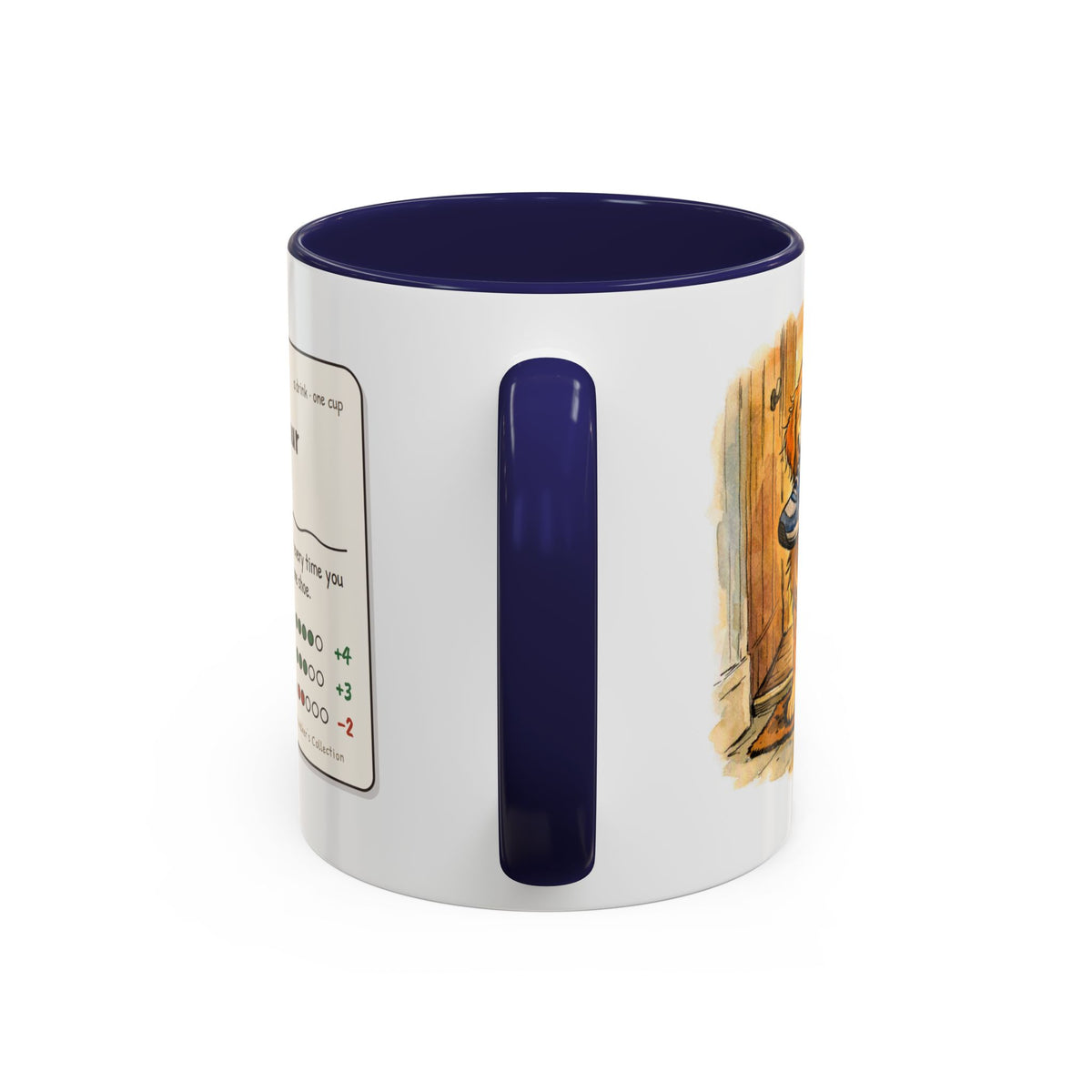 Funny golden retriever mug, dog with a stolen shoe – view 12