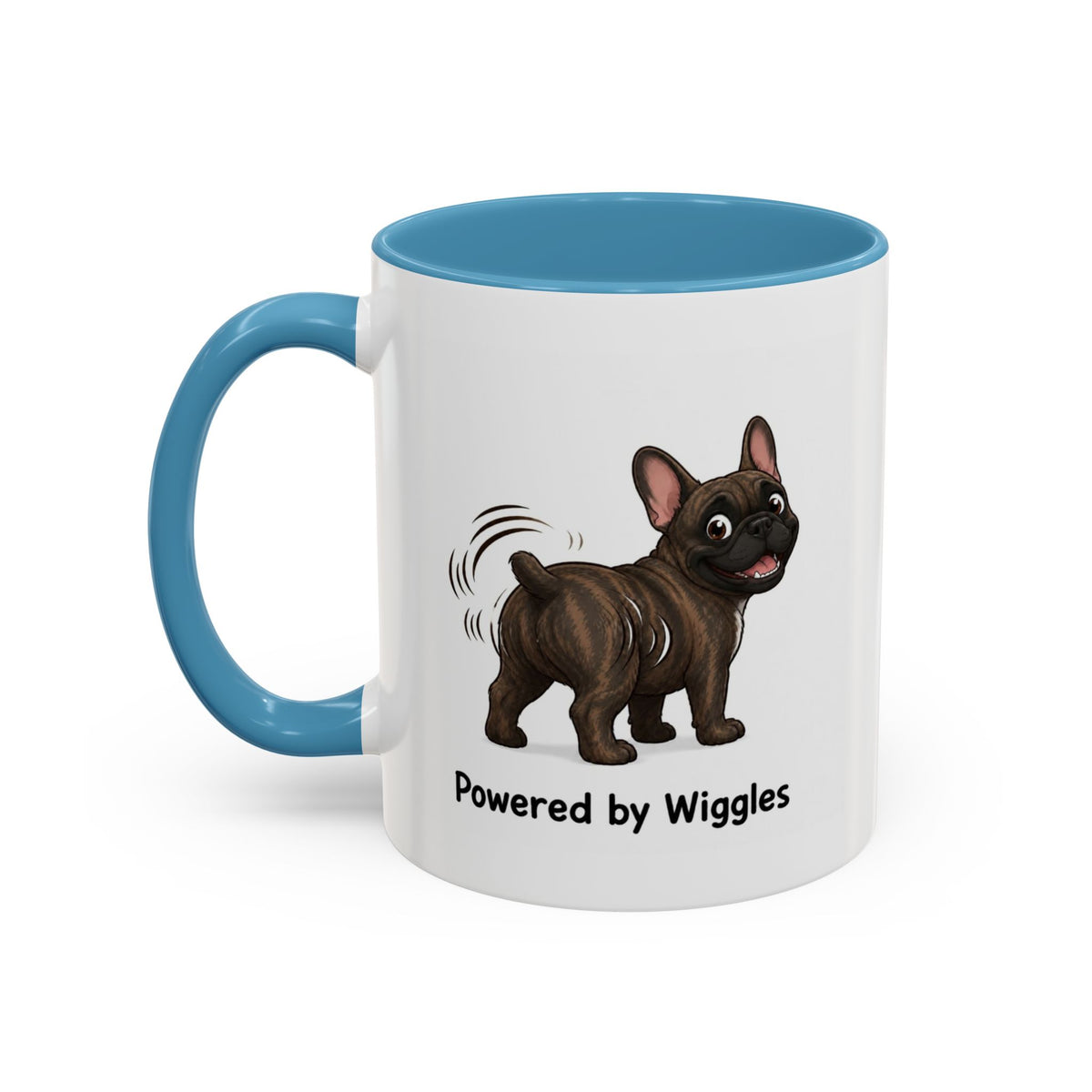 Powered by Wiggles Mug - French Bulldog - Brindle