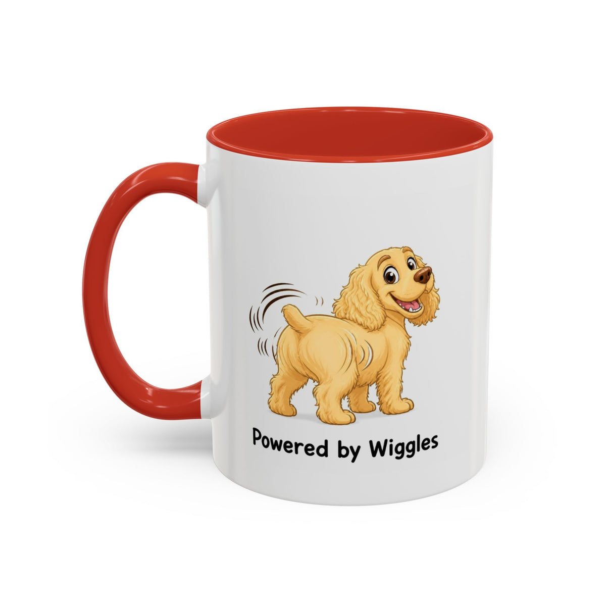 Powered by Wiggles Mug - Cocker Spaniel - Yellow (Golden)
