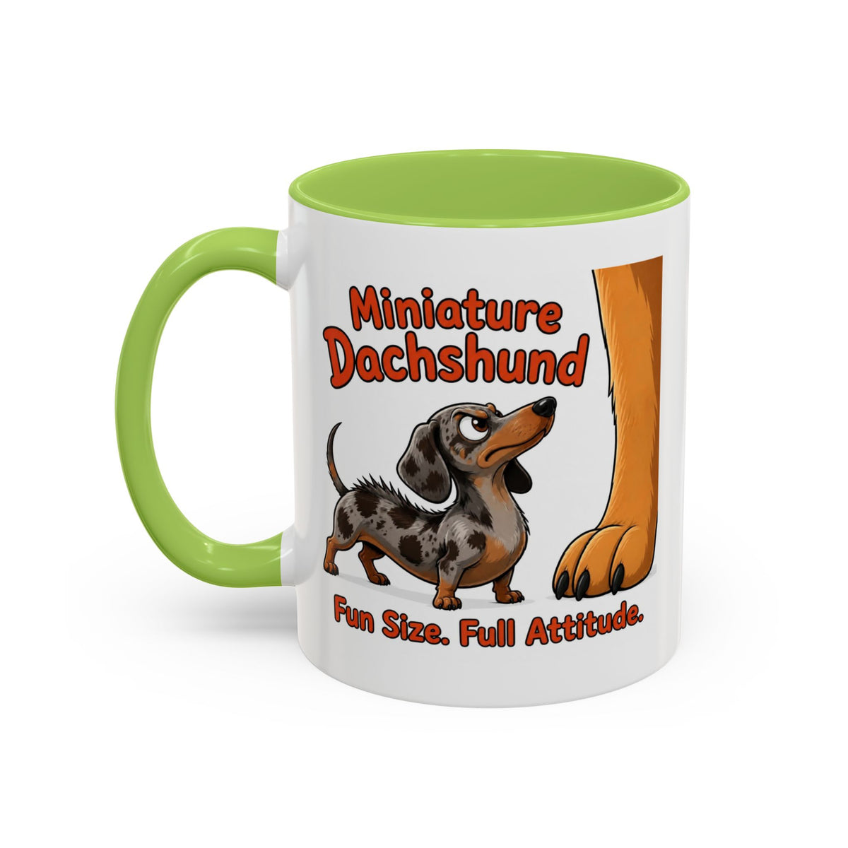 Fun Size Full Attitude Mug - Dachshund - Dapple