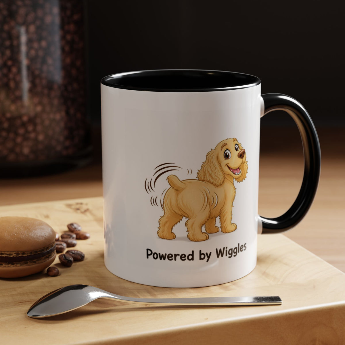 Powered by Wiggles Mug - Cocker Spaniel - Yellow (Golden)