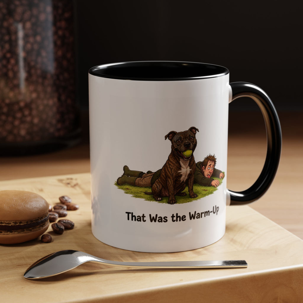Warm-Up Mug - Staffordshire Bull Terrier - Brindle - Man