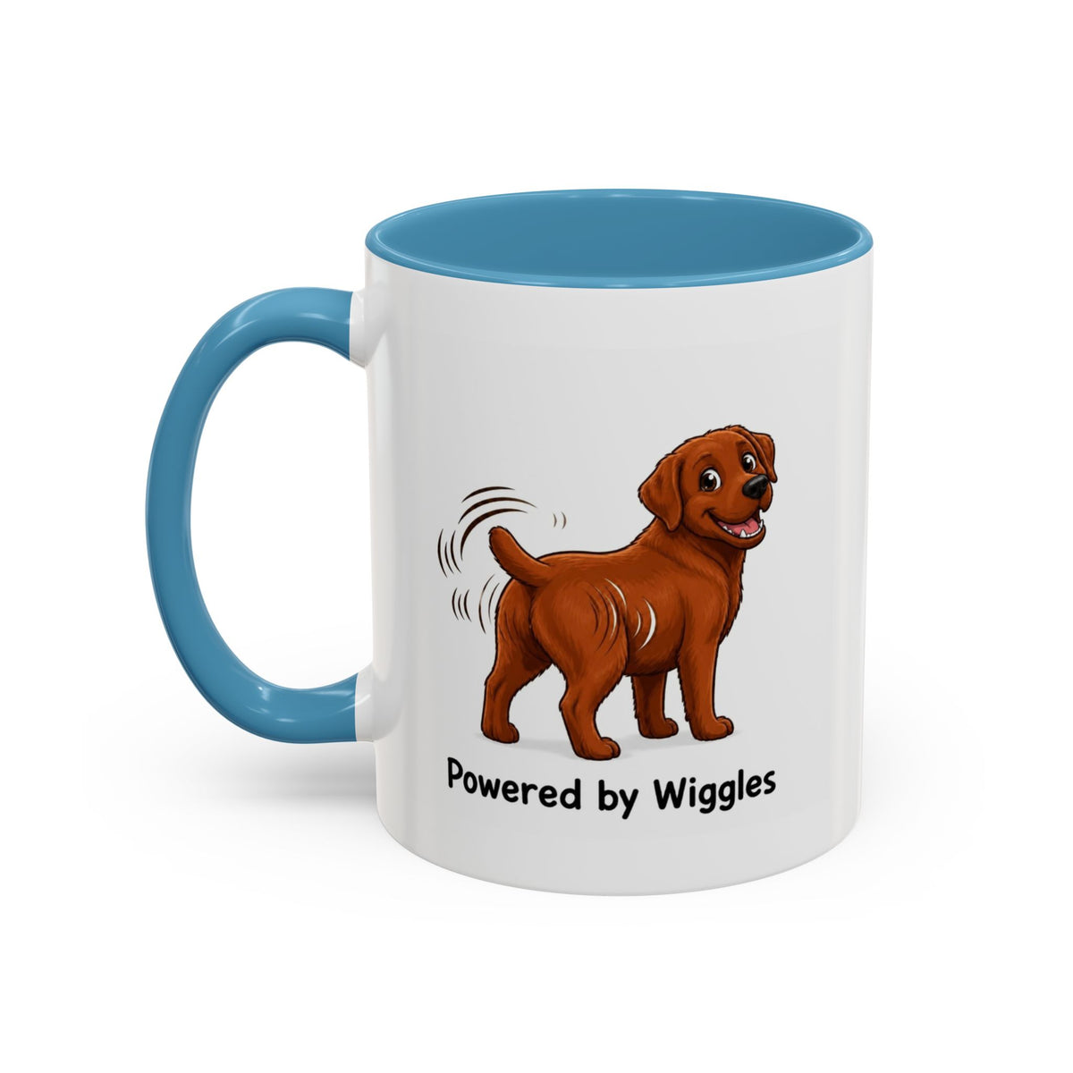 Powered by Wiggles Mug - Labrador - Fox Red