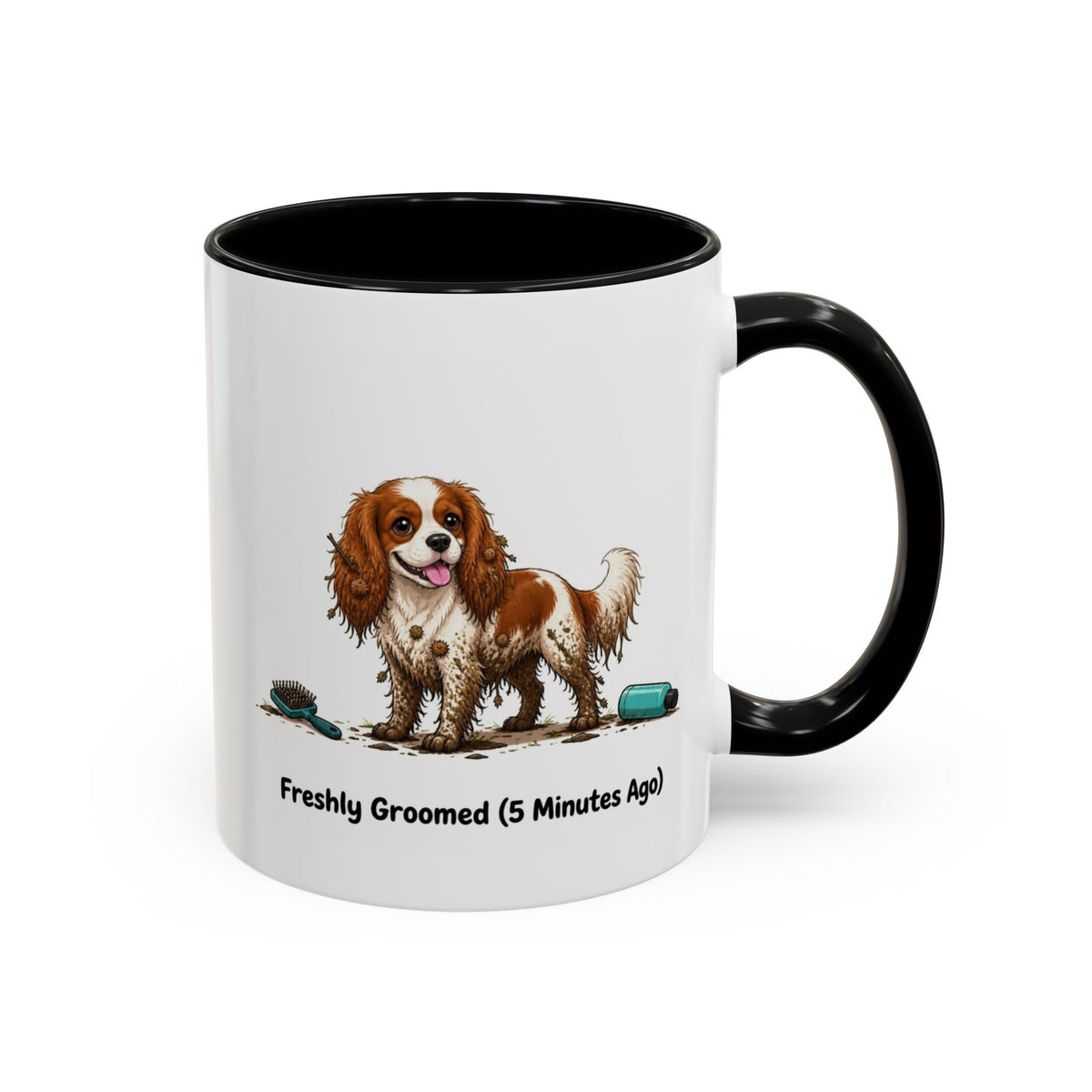 Freshly Groomed Mug - Cavalier King Charles Spaniel - Blenheim