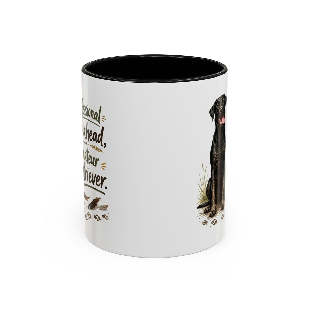 Funny Black Labrador Mug - Professional Dickhead, Amateur Retriever, Working Gun Dog Gift, Pheasant Shooting Mug, 11oz