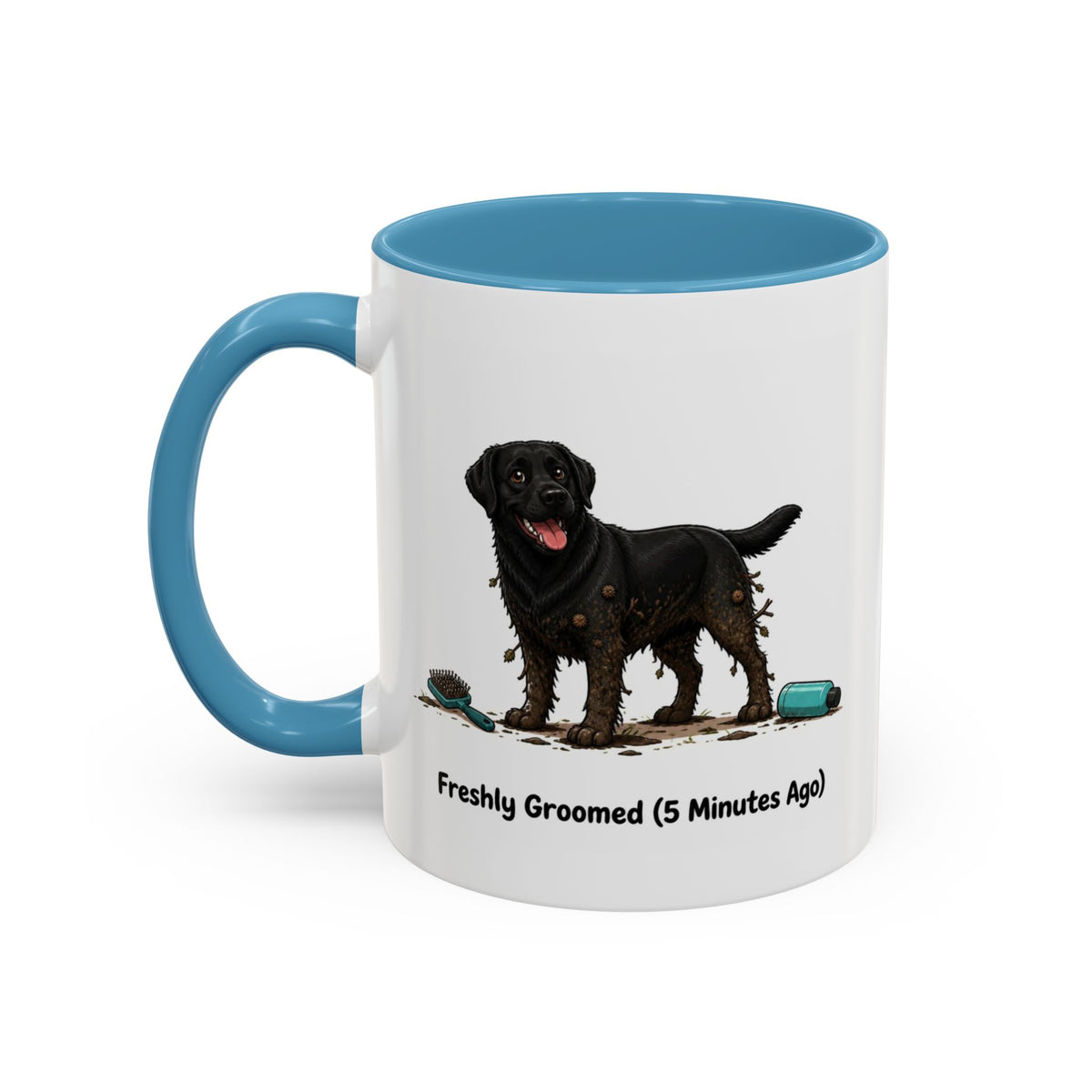 Freshly Groomed Mug - Labrador - Black