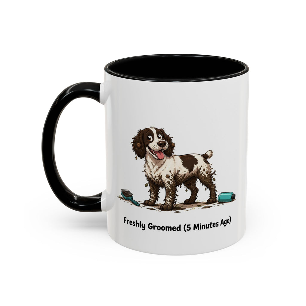 Freshly Groomed Mug - Springer Spaniel - Liver & White