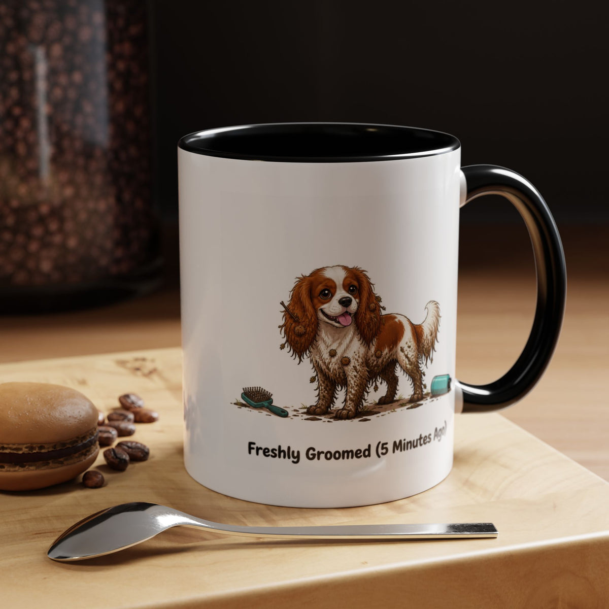 Freshly Groomed Mug - Cavalier King Charles Spaniel - Blenheim