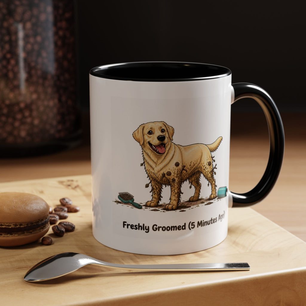 Freshly Groomed Mug - Labrador - Yellow