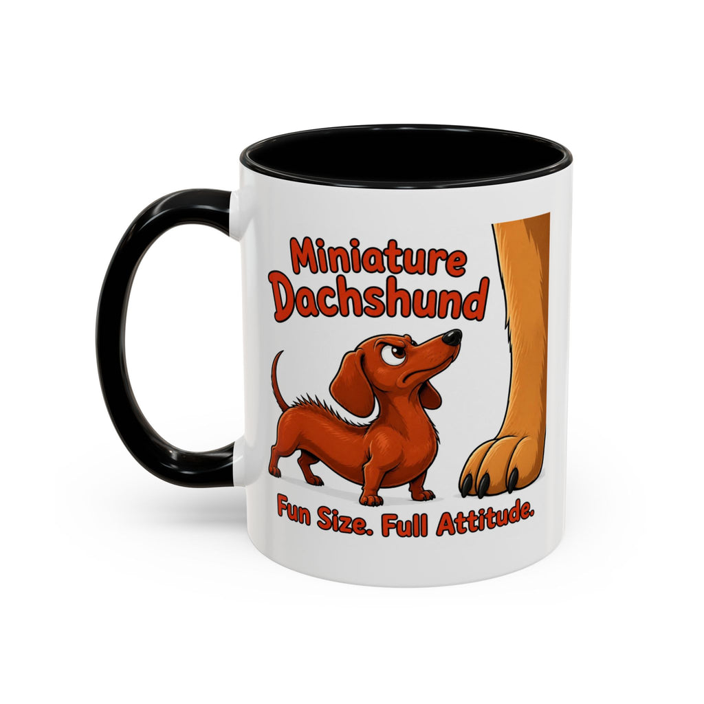 Fun Size Full Attitude Mug - Dachshund - Red
