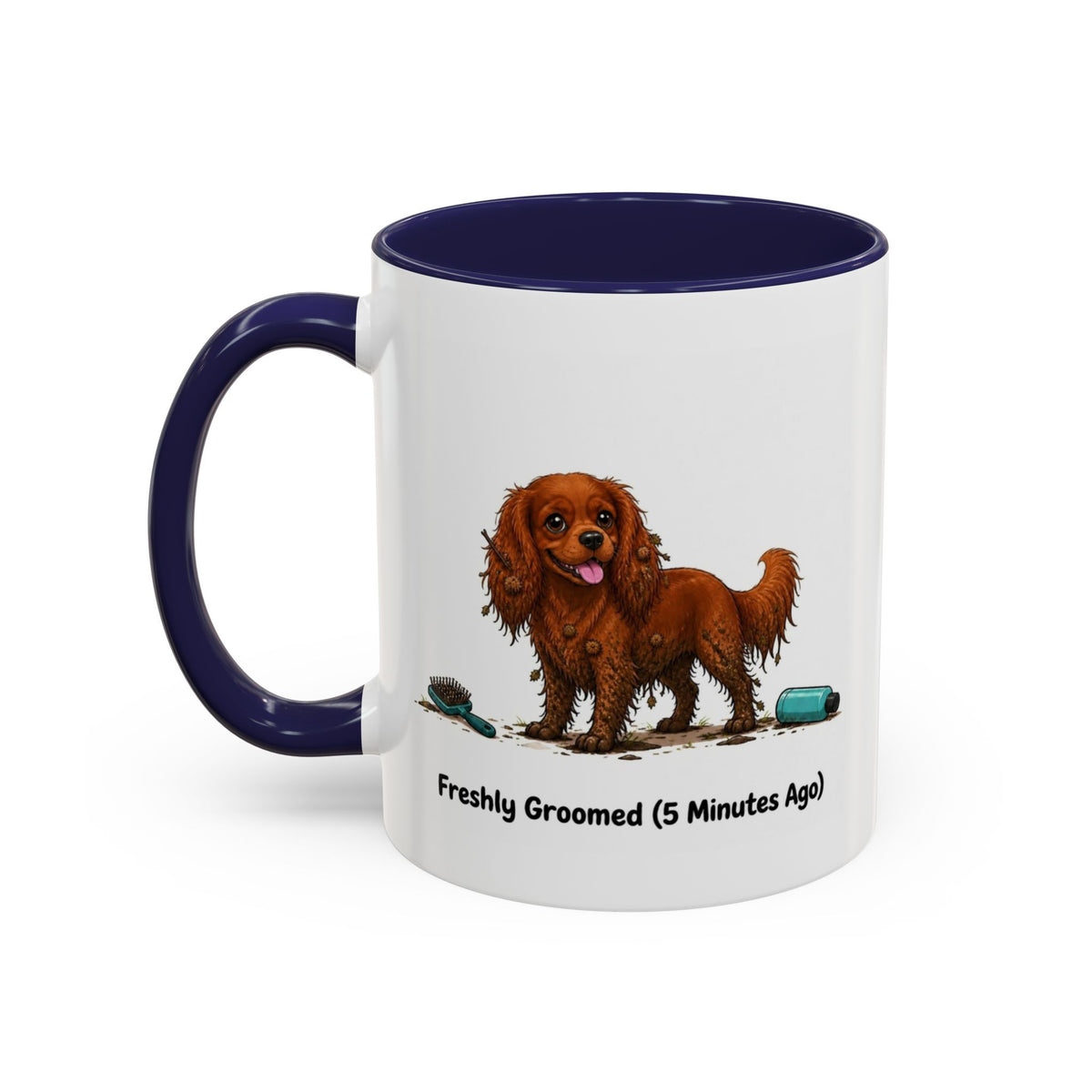 Freshly Groomed Mug - Cavalier King Charles Spaniel - Ruby