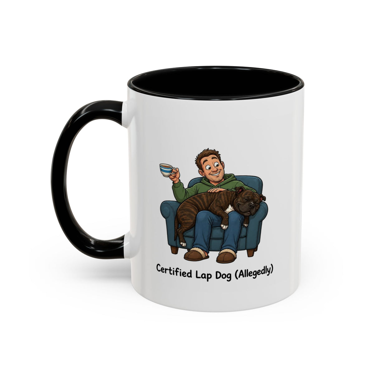 Lap Dog Mug - Staffordshire Bull Terrier - Brindle