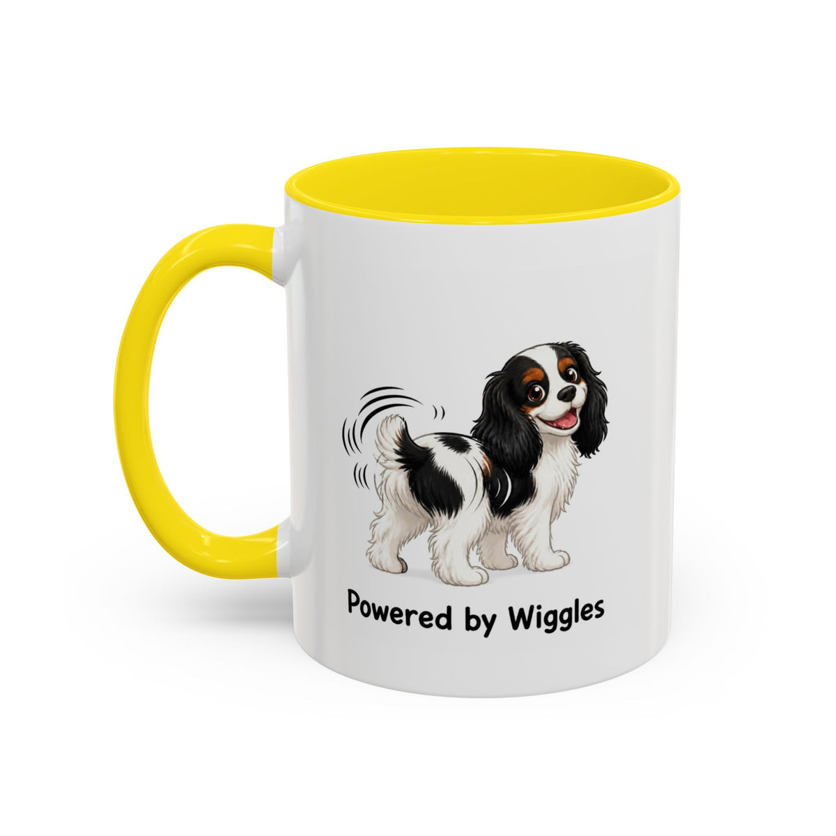 Powered by Wiggles Mug - Cavalier King Charles Spaniel - Tricolour