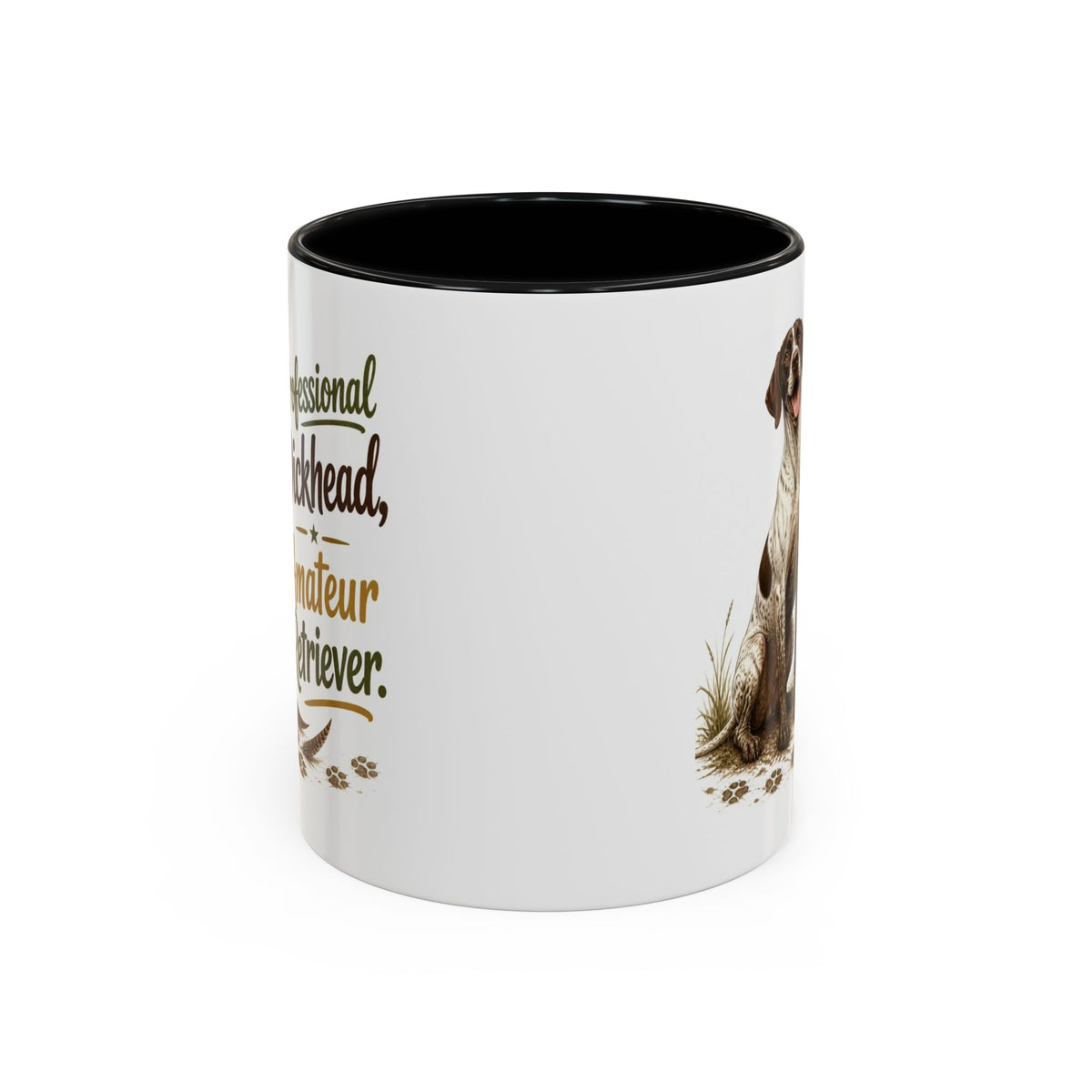 Funny English Pointer Mug - Professional Dickhead, Amateur Retriever, Working Gun Dog Gift, Pheasant Shooting Mug, 11oz