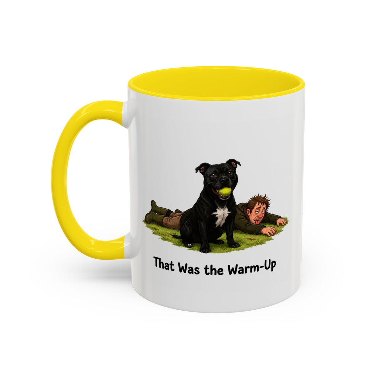 Warm-Up Mug - Staffordshire Bull Terrier - Black - Man