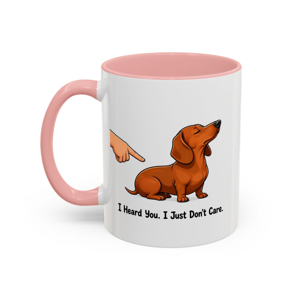 I Heard You Mug - Dachshund - Red
