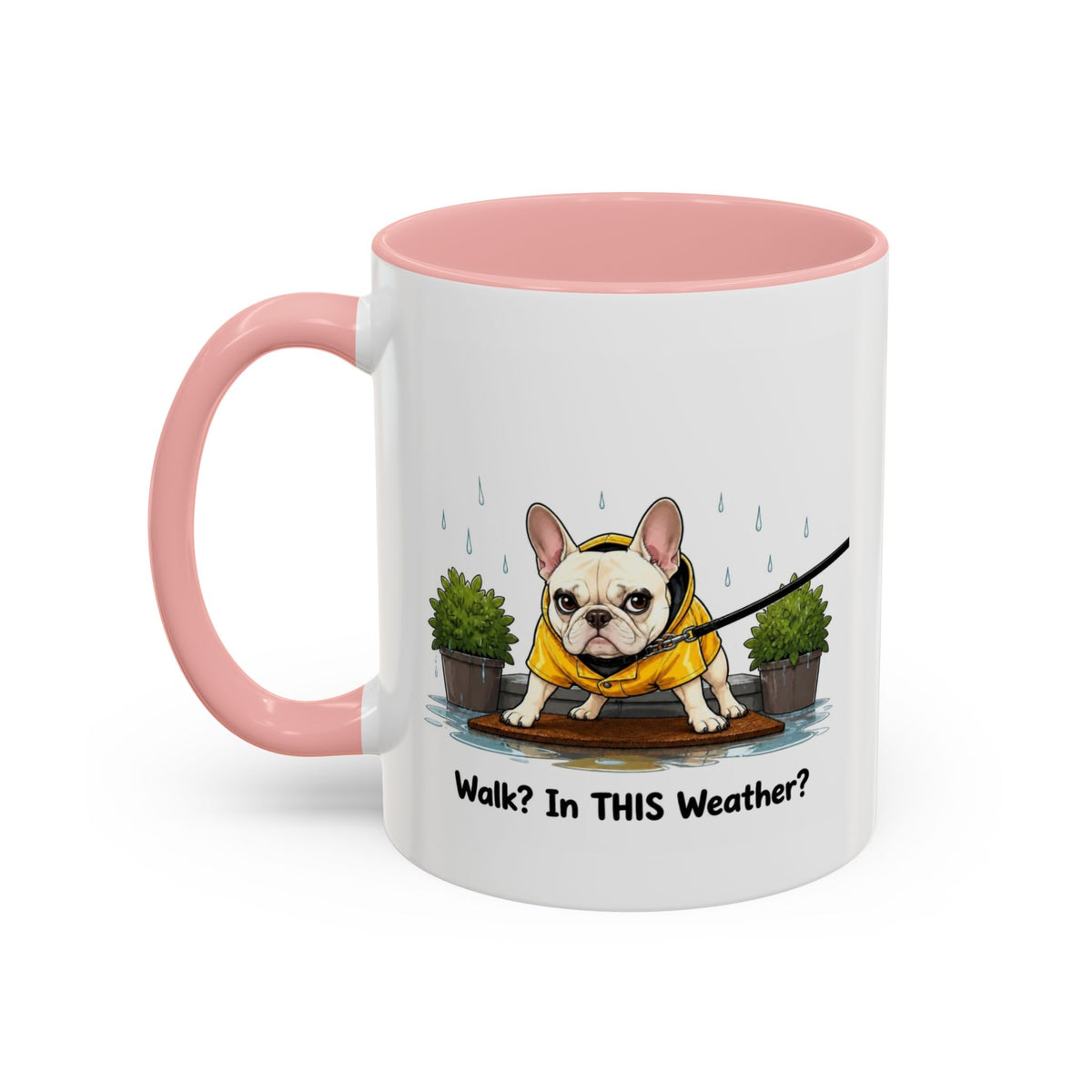 Walk Weather Mug - French Bulldog - Cream