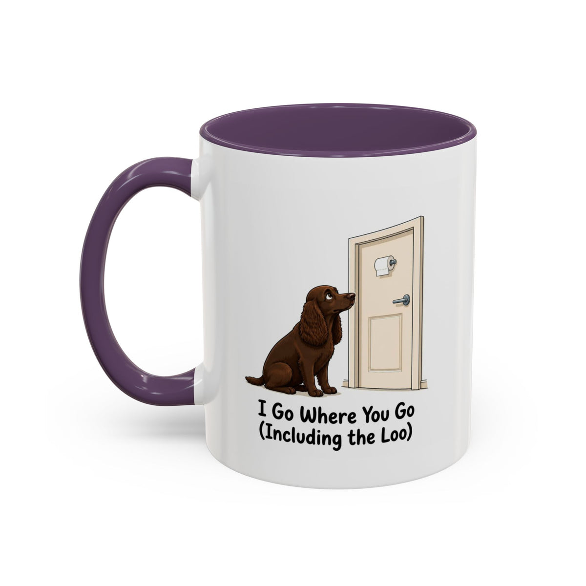 I Go Where You Go Mug - Cocker Spaniel - Brown