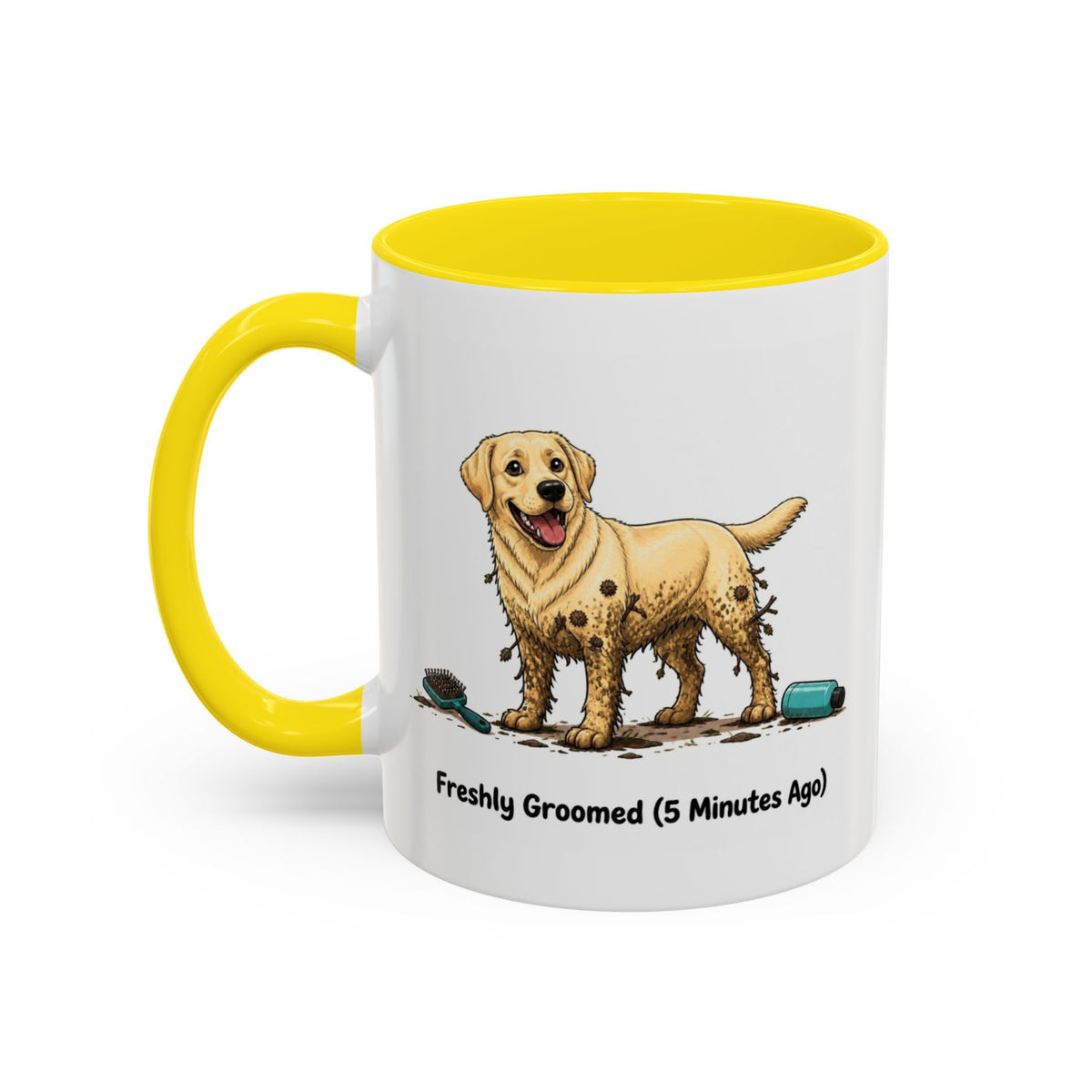 Freshly Groomed Mug - Labrador - Yellow