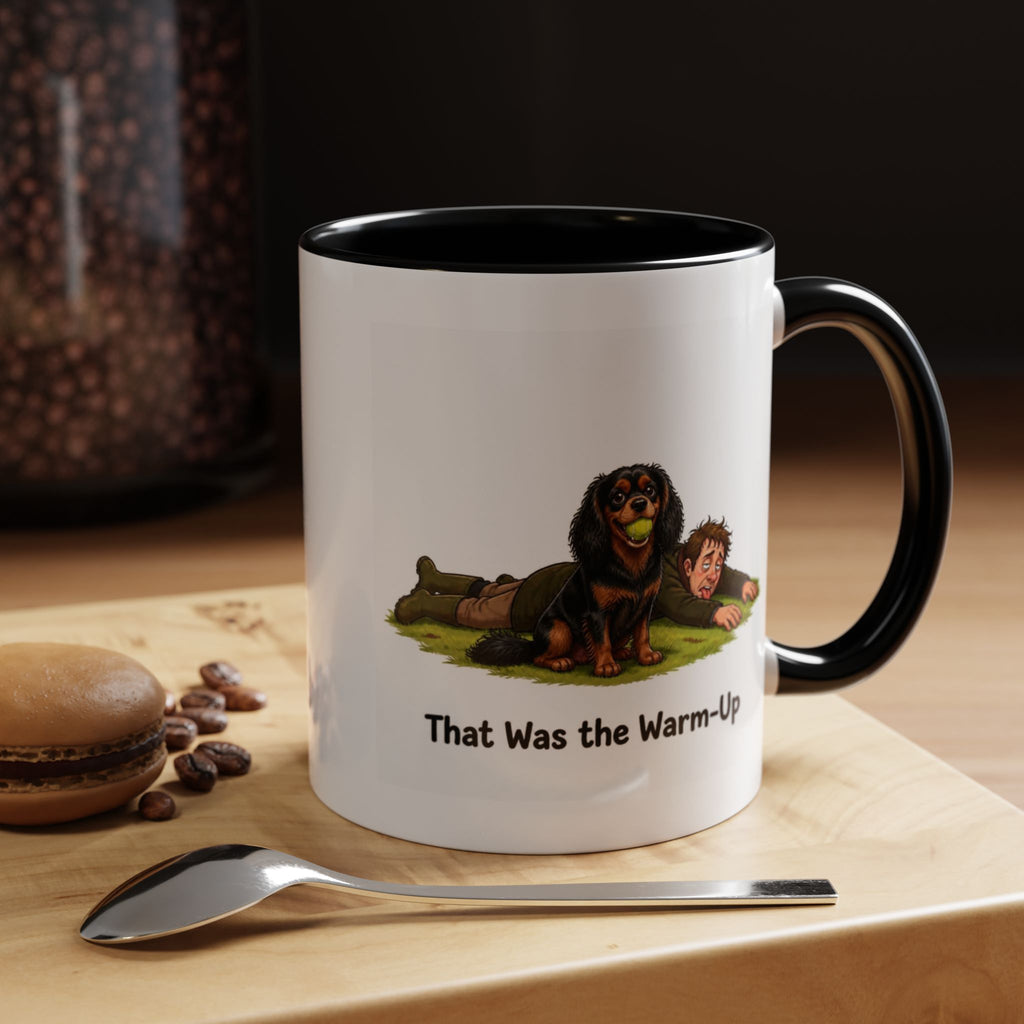 Warm-Up Mug - Cavalier King Charles Spaniel - Black & Tan - Man