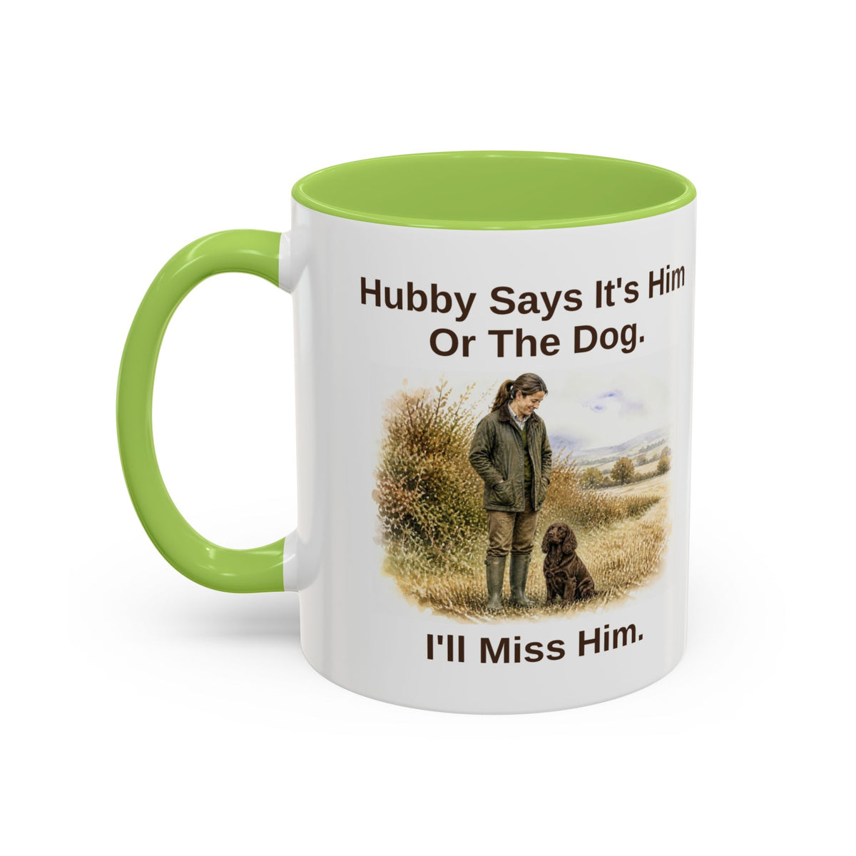 Hubby Says Mug - Cocker Spaniel - Brown - Brunette