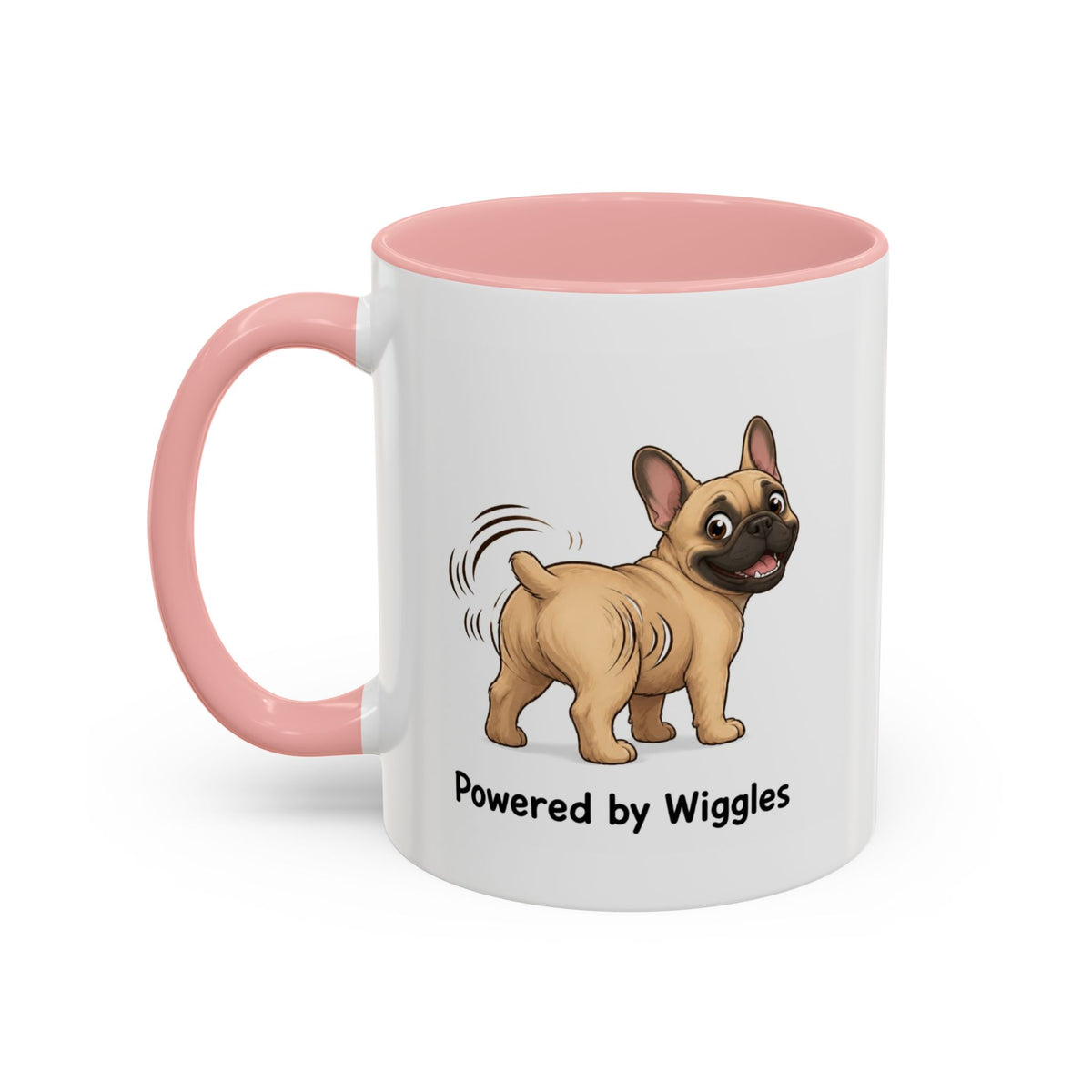 Powered by Wiggles Mug - French Bulldog - Fawn